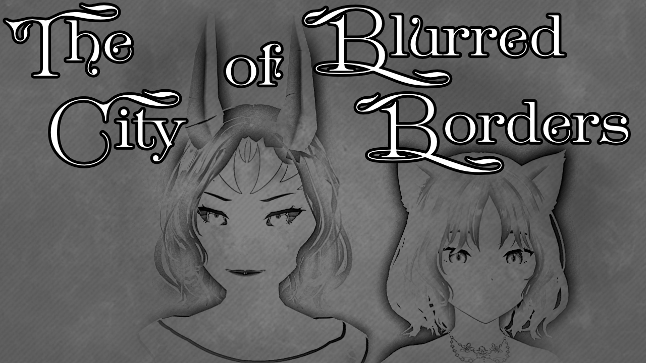 Cover for the sixth session of Anthe, "The City of Blurred Borders". Natalia and Lynore peacefully outlined in a charcoal sketch as described by the session. Made by Blake.